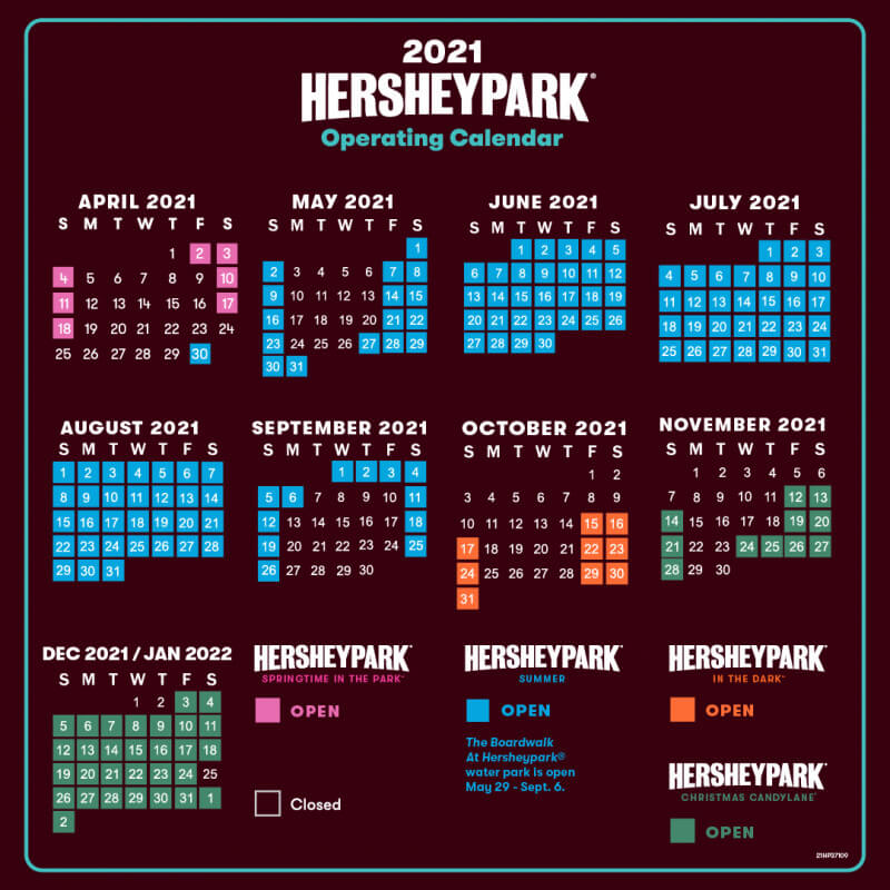 Hersheypark Announces 2021 Season Dates Hersheypark Announces 2021 Season Dates